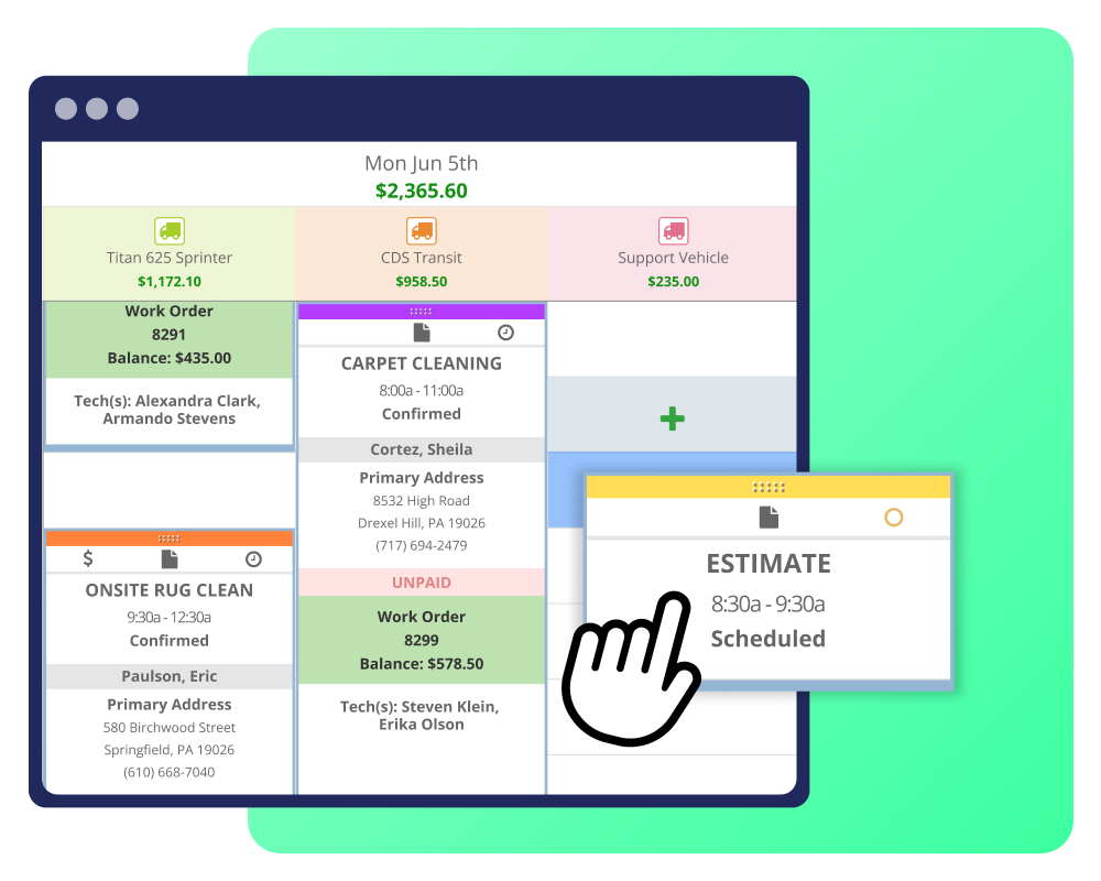 Scheduling for independent electricians